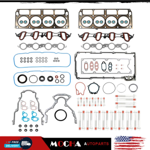 Full Cylinder 5.3 Head Gasket Set with Bolts for 2007-2013 Chevy GMC Sierra 5.3L