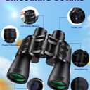 20x50 High Powered Binoculars for Adults, Clear Durable Binoculars for Bird Watching Sightseeing Wildlife Watching Travel Hunting Football Games Stargazing with Carrying Case & Strap