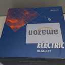 Bedsure Heated Blanket Electric Throw - Thick Striped Flannel Electric Blanket, Heating with 4 Time Settings, 6 Heat Settings, and 3-Hour Timer Auto Shut Off, Gift for Grandma (50x60 inches, White)