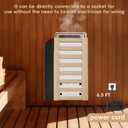 3KW Sauna Heater, Sauna Heater 110V with Plug in, Electric Sauna Heater No Wiring Required Plug and Play,Suitable for Saunas Ranging from 70 to 140 Cubic Feet, Adjustable Temp & 3H Timer