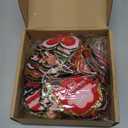 72 Pcs Valentine's Day Chenille Patches Glitter Pink Red Heart Bow Iron on Patches Galentines Appliques Sew on for Hat Backpack Clothes Shirt Jeans DIY Craft Party Favors