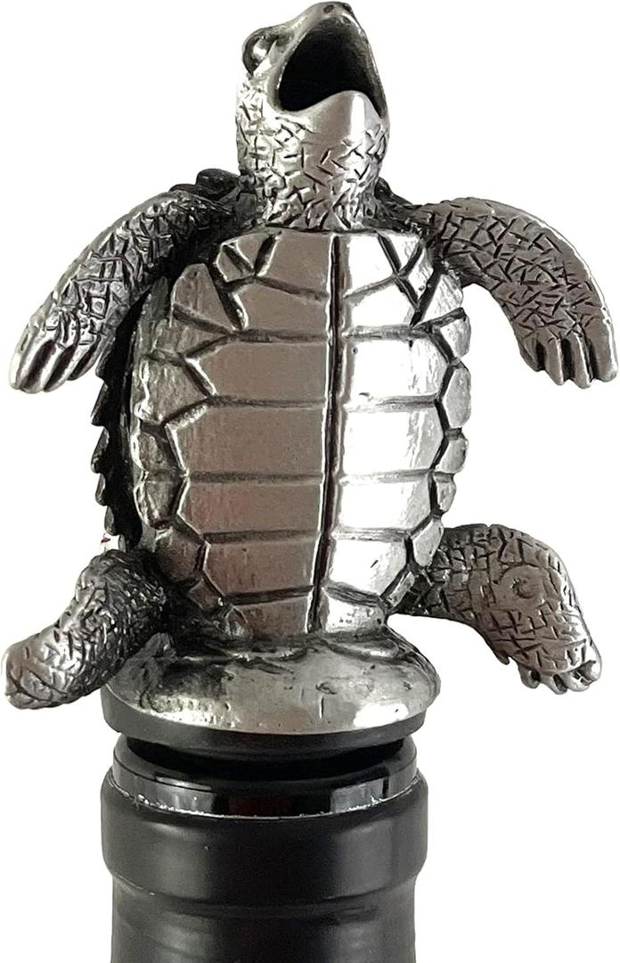 Happy Hour Sea Turtle Pourer - Stopper, Aerator, and Perfect Pourer