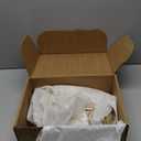 Ankis Heels for Women Open Toe Ankle Strap Chunky Heel Sandals 2.75 Inch (8, Gold Pu)