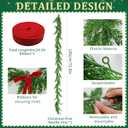 Lifelike Artificial Christmas Garland - 6FT Full Norfolk Pine Greenery for Mantle, Staircase & Holiday Decor, No Mess, Forever Fresh, Realistic Faux Pine Needle Garland for Indoor Home Decor