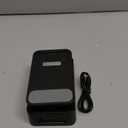 Cell Phone Stand with Wireless Bluetooth Speaker, LED, Anti-Slip Base HD Surround Sound,Perfect for Home/Outdoor with Bluetooth Speaker for Desk Compatible with iPhone/ipad/Android,Gifts for Men Women (Black-1)