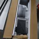 YITAHOME TV Stand for 65 Inch TVs, Entertainment Center with Storage Cabinets, Power Outlet & LED Light, Media TV Console with Barn Doors for Living Room, Black, 59" 