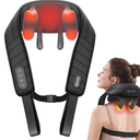 Cordless Neck Massager with Heat, 4D Kneading Shiatsu Neck and Shoulder Massager