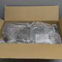 SEIRIONE Corner Shower Caddy Tension Pole, Quick Setup, Rust-Free Bathroom Shower Organizer Corner for Bathtub Shampoo Storage, 4-Tier Adjustable Shelf, Drill Free, Fits 34 to 116 Inch Height, Silver