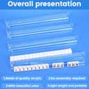 Suncle 4PCS Mahjong Racks with Pushers,Clear Acrylic American Majiang Tile Racks,Imports Modern Mahjong Racks with Built-in Pushers