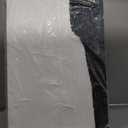 Art Hand-Painted Black and White Texture Abstract Art Oil Painting Modern Minimalist Art Painter Living Office Corridor Wall Deco Art 40x28 inches (Yi080)