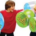 Socker Boppers Inflatable Boxing Pillows - One Pair Boppers Clear, Box and Bop, Durable Vinyl, Active Outlet that aids in Agility, Balance and Coordination, Safe Fun Indoor or Out, Great Gift