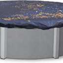 Blue Wave 21 ft Round Leaf Net Pool Cover for Above-Ground Pools  Lightweight & Durable Mesh Net to Capture Leaves & Debris with 3 ft Overlap, Reinforced Grommets, Cable & Winch  Black Finish