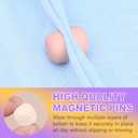 8 Pairs Strong Hijab Magnets, No-Snag Pinless Magnetic Hijab Fasteners, Multi-Use Accessories for Scarves Shawls Clothes, Shiny Matte Styles