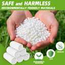2 x PE 4 Gallon Trash Bags, 105 Count - Unscented Small Garbage Can Liners for Bathroom, Kitchen, Office, White 4 Gal Trash Can Bags