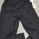 Sunzfly Invisible Butt Scrunch Workout Leggings with Pockets for Women, No Front Seam Gym Yoga Pants with Tummy Control (X-Large, Black) 23"