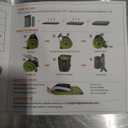 Extra Thick GAIALOOP 4 INCH Memory Foam Camping Mattress, Roll Up Floor Sleeping Mat Camp Cot Mattress Pad Travel Camping Couch Bed for Guest Adults Side Sleepers, Full: 75*54*4", Avocado Green 