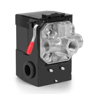 Air Compressor Pressure Switch FB10-4H, 4 Port 1/4" NPT, 95-120 PSI Pressure Control Switch for Air Compressor Parts Replacement, Central Pneumatic, Husky, Campbell Hausfeld Compatible