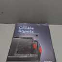 Baking Sheet Set, 2-Piece Large Cookie Sheet Set with Silicone Handles, Steel Baking Pan, Baking Sheets for Oven, BPA Free Nonstick Set, Half Sheet Pans, Black Baking Tray