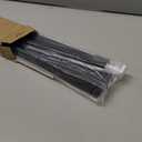 UNISHADES No Drill Blinds for Windows 1" Vinyl L-Shaped Slats Cordless Mini Blinds for Home, for Window Size 46" W × 64" H Black