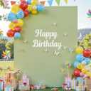 Wedding Arch Cover Sage Green 6.6FT x 5.2FT Square Arch Backdrop Cover Stretchy Spandex Arch Covers Fitted Balloon Photo Square Backdrop for Birthday Baby Shower Party Ceremony Banquet Decorations