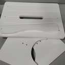 Wooden Step Stool for Adults, 9" Portable Wood Step Stool for Kids, Heavy Duty One Step Bedside Stool with 550 Lbs Load Capacity, Non-Slip White Foot Stool for Kitchen Bathroom Bedroom