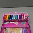 Friendship Bracelet Making Kit with Storage Box,DIY String Bracelet Arts and Craft for Girls Aged 8-12,Kids' Travel Activity Toy Set,Easter Birthday Gifts for Ages 6 7 8 9 10 11 12 Year Old Rose