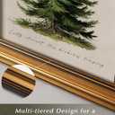 WHASAYART Gold Framed Vintage Wall Art Christmas Tree Print for Living Room Christmas Pictures Botanical Pine Tree Painting Shelf Decor Winter Cottagecore Room Aesthetic Xmas Holiday Decorations Gift