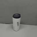 Owala SmoothSip Insulated Stainless Steel Coffee Tumbler, Reusable Iced Coffee Cup, Hot Coffee Travel Mug, BPA Free 20 oz, Gray (Cloudscape)