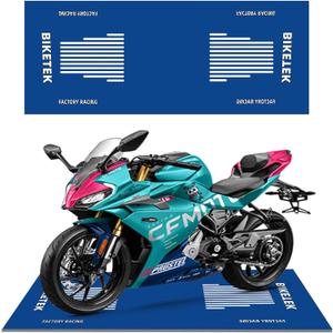 Motorcycle Mat,Garage Floor Mat and Premium Absorbent Oil Pad, Protects Garage Floor from Spills, Drips, Splashes and Stains,Reusable,Washable Rubber Parking Mats (Style 14, 31 x 78 in) (2'7" x 6'6")