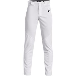 Under Armour Boys' Utility Baseball Pant, (100) White / / Black, Youth Medium