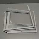 Forestchill Window Air Conditioner Side Panel with Frame, Fit Most 15,000 BTU Units, Room AC Accordion Filler Curtain Kit Replacement, Include Window AC Side Panels & Frames