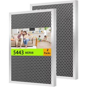 2 Pack 5443 Dehumidifier Filter MERV 8 Replacement Compatible with Dehumidifier Models: 1830, 1850, 1852 and Ventilators 8191, 8192 10x12x1 Filter Upgrade (2)