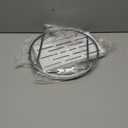 YIWANFW Perfume Organizer for Dresser, 2-Tier Bathroom Counter Organizer, Elegant Makeup Organizer for Vanity, Multi-Purpose Cosmetics Skincare Organizers Countertop (Silver Frame & Cream White Tray)