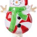 Afirst Christmas Night Light, 3D Christmas Snowman Campfire Nightlight, Flickering Night Light Plug in Christmas Decorations Snowman Figurines Lamp for Home Wall Bedroom