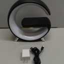 BKDRL Bluetooth Speaker Wireless Charger with Portable Small Mini Speaker,Wireless Atmosphere Lamp,Multifunctional RGB Night Light Alarm Clock & Charging Station,App Control (Black) (ZORAST-803)