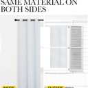 NICETOWN Blackout Curtain Panels for Bedroom, 2 Panels, W52 x L60-inch, Greyish White, Thermal Insulated Grommet Top Blackout Draperies and Drapes for Basement