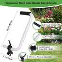 Ecmln Upgraded Weed Eater Handle, Trimmer Handle Grip, Ergonomic Trimmer Grip with Bracket Clamp Weedeater Handle Extension Stainless Steel Weed Eater Attachments for Easy Yard Trimming & Landscaping