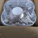 Boho Ceiling Fans with Lights, 20" Low Profile Ceiling Fan with Light Remote Control, Bladeless Flush Mount with 6 Speeds for Bedroom, Nursery, Living Room.