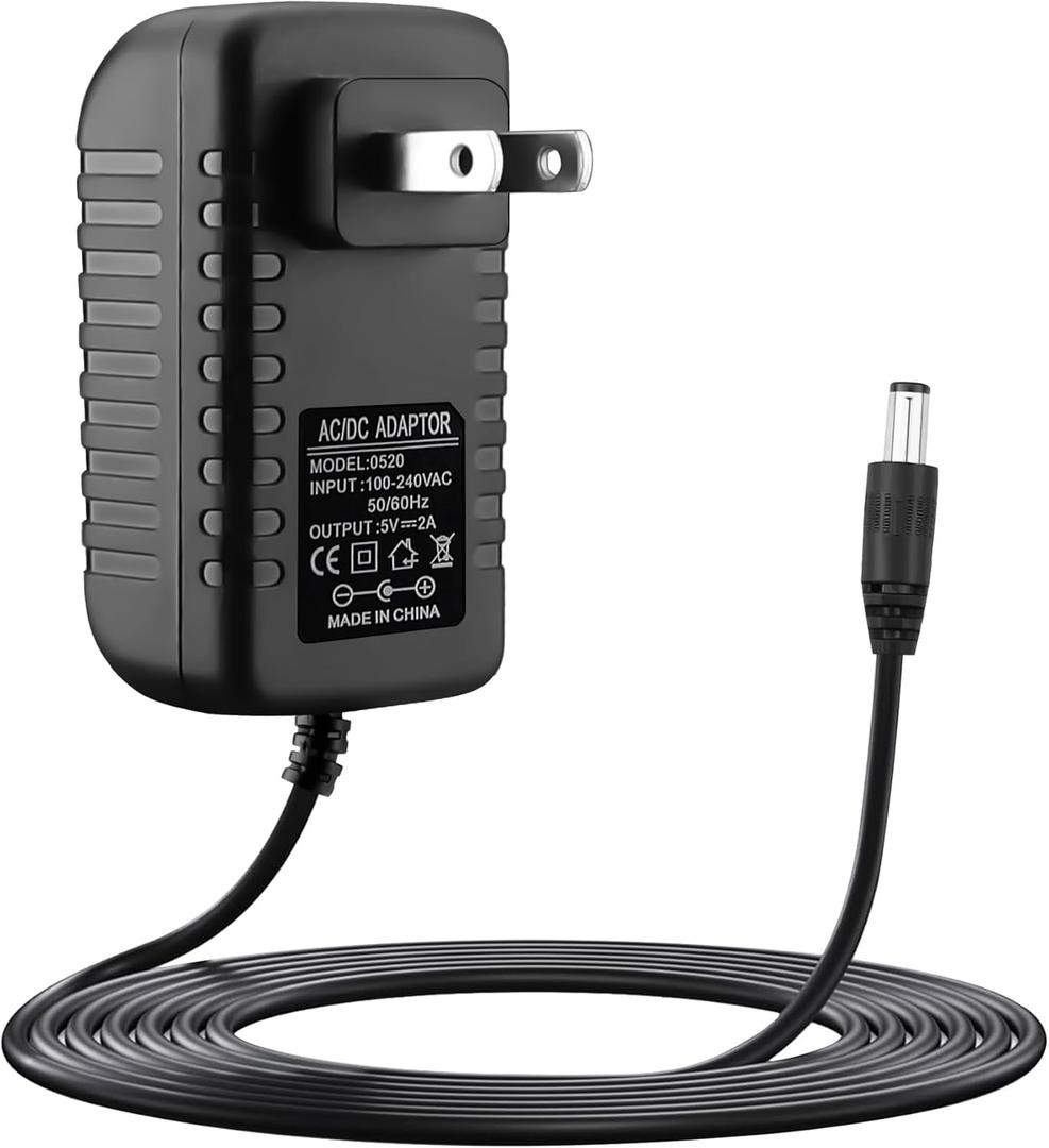 5V Power Cord for Victrola Record Player, Compatible with Victrola VSC-550BT VSC-550BT-BK Vintage 3-Speed (NOT Fit for 6V 9V 12V)