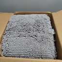 OLANLY Bathroom Runner Rugs 70x24, Soft Absorbent Chenille Bath Rugs, Rubber Backing Quick Dry, Machine Washable Long Bath Mats for Bathroom Floor, Tub and Shower, Home Decor Accessories, Dark Grey