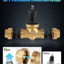 1-1/4 Inch 114-NR3XL Pressure Reducing Valve with Stainless Steel Screen | Water Pressure Regulator,2 gaskets,Dual Union NPT Connections,Compatible with Zurn for House/Commercial Water Supply