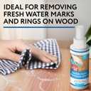 Impresa Wood Water Mark Remover Spray - Water Ring Removal & Wood Floor Cleaner - Concentrated Oil Formula & Furniture Polish - 4 fl oz, Pack of 1