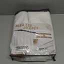 Natural Linen Viral 105 Inch Curtains for Dining Room, Textured Boho Beige Semi Sheer Farmhouse Curtain 2 Panels Set with Hooks&Rings for Bedroom 104-106 Inch Window Drapes W40 xL105