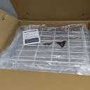 4 Pack Expandable Freezer Organizer Bins Large Freezer organizer Bins Stackable 11.4" Expand to 17.9", Fit 10 to 20 Cu.FT Black