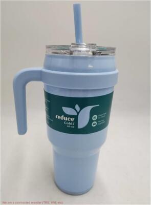Reduce COLD1 Stainless Steel Glacier 24oz Cold Mug Cup w/ Straw & Handle