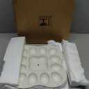 Peohud 2 Tier Ceramic Deviled Egg Platter Tray, 24 Holes Detachable Easter Egg Holder for Kitchen Countertop, Party Display, Microwave Dishwasher Freezer Safe