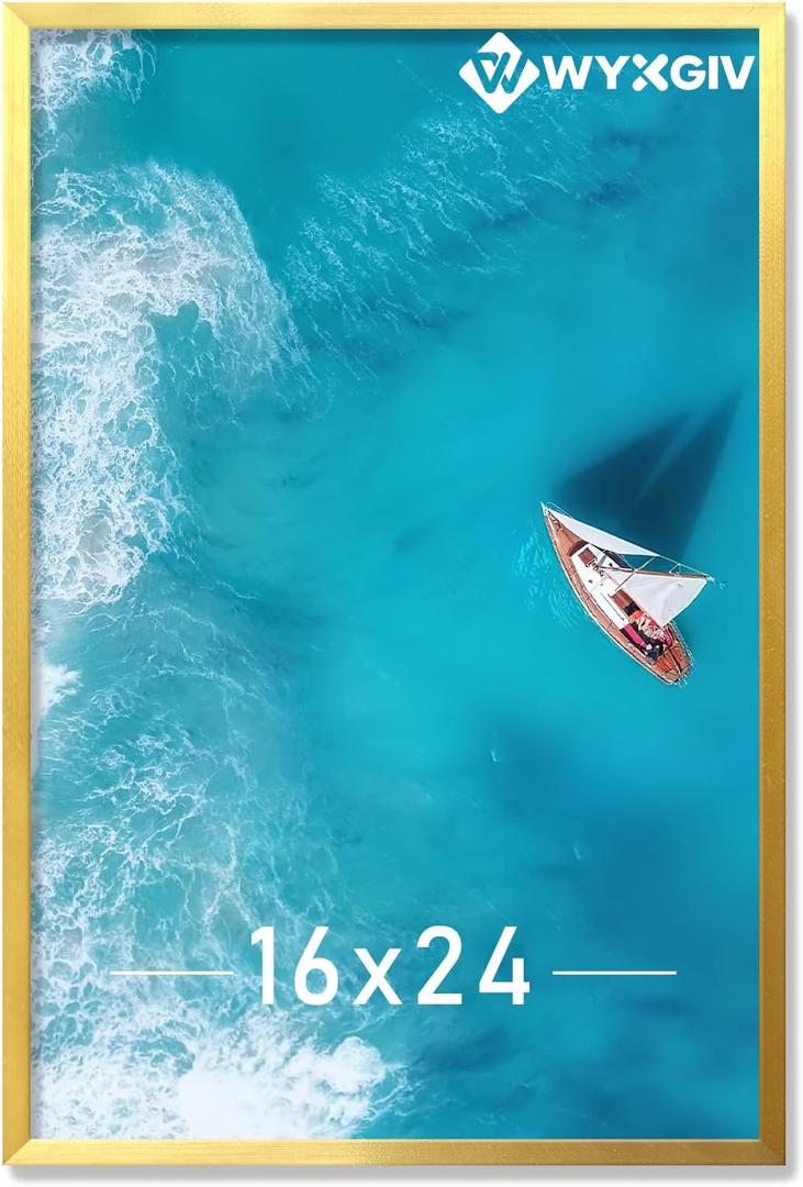 Gold 16x24 Picture Frame Lightweight yet Durable Frame Wall Hanging