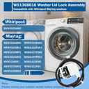 W11368616 Washer Lid Lock Assembly W11670519 AP7214714 Fit for Whirlpool Maytag, Washing Machine Door Latch Replaces PD00085482 4981394