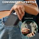 TUCCH PU Leather Case for iPhone 16 Pro Max, Undetachable Wallet Case with [6 Card Holders] [RFID Blocking] Magnetic Closure Anti-Slip Shockproof Protective Phone Cover for iPhone 16 Pro Max, Black