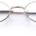 SA106 Extra Narrow Slim Metal Rim Oval Rectangle Retro Vintage Clear Lens Fashion Eyeglasses